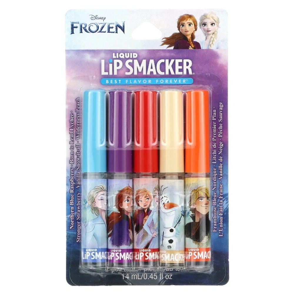 💎 Disney Frozen 2 Liquid Lip Smacker 5 Piece Lip Gloss Balm Set New In Package
